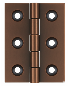Simonswerk 0950 Solid Drawn Unwashered Brass Butt Hinges 50.8mm X 38mm C/W Screws Copper Bronze