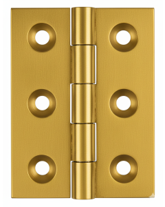 Simonswerk 0950 Solid Drawn Unwashered Brass Butt Hinges 50.8mm X 38mm C/W Screws Honeycombe