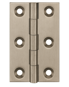 Simonswerk 0960 Solid Drawn Unwashered Brass Butt Hinges 63.5mm X 35mm C/W Screws Antique Nickel