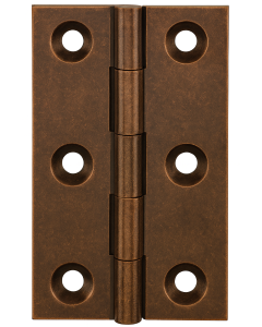 Simonswerk 0960 Solid Drawn Unwashered Brass Butt Hinges 63.5mm X 35mm C/W Screws Copper Bronze