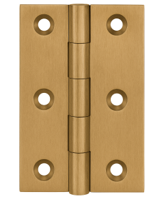Simonswerk 0960 Solid Drawn Unwashered Brass Butt Hinges 63.5mm X 35mm C/W Screws Honeycombe