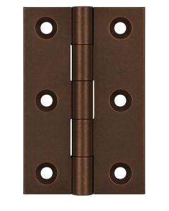Simonswerk 0960 Solid Drawn Unwashered Brass Butt Hinges 63.5mm X 35mm C/W Screws Imitation Bronze