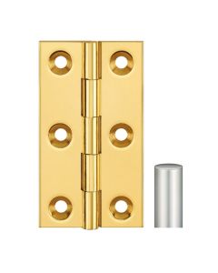 Simonswerk 0962 Solid Drawn Unwashered Brass Butt Hinges 63.5mm X 38mm C/W Screws Pearl Nickel Plated