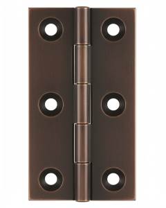 Simonswerk 0965 Solid Drawn Unwashered Brass Butt Hinges 75mm X 35mm C/W Screws Copper Bronze