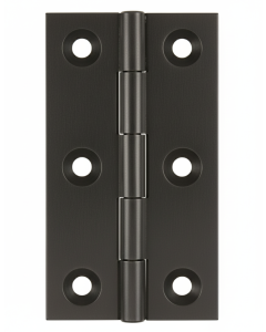 Simonswerk 0965 Solid Drawn Unwashered Brass Butt Hinges 75mm X 35mm C/W Screws Midnight