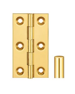 Simonswerk 0970 Solid Drawn Unwashered Brass Butt Hinges 75mm X 40mm C/W Screws Self Colour