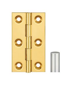 Simonswerk 0970 Solid Drawn Unwashered Brass Butt Hinges 75mm X 40mm C/W Screws Pearl Nickel Plated