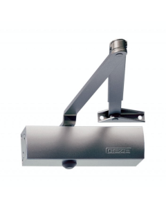 GEZE TS1500 UNIVERSAL Over Head Fire Door Closer Size 3/4 with standard arm assembly and PA bracket Satin Stainless Steel