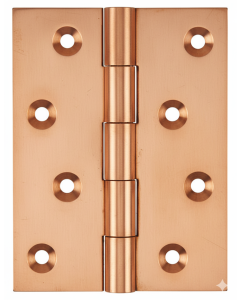 Simonswerk 1050 Solid Drawn Unwashered Brass Butt Hinges 100mm X 75mm C/W Screws Copper Plated