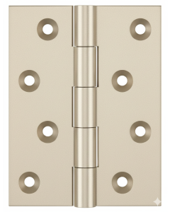 Simonswerk 1050 Solid Drawn Unwashered Brass Butt Hinges 100mm X 75mm C/W Screws Pearl Nickel Plated