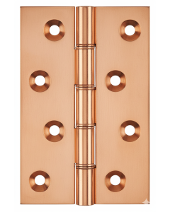 Simonswerk 1240 Double Phosphor Bronze Washered Brass Butt Hinge 100mm x 65mm c/w Screws Copper Plated