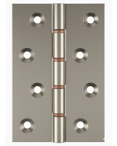 Simonswerk 1240 Double Phosphor Bronze Washered Brass Butt Hinge 100mm x 65mm c/w Screws Pearl Nickel
