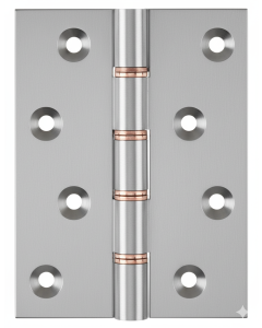 Simonswerk 1250 Double Phosphor Bronze Washered Brass Butt Hinge 100mmx 75mm c/w Screws Satin Chrome