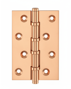 Simonswerk 1540 Ball Race Brass Butt Hinges 100mm x 65mm c/w Screws Copper Plated