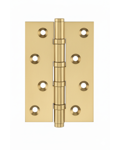 Simonswerk 1540 Ball Race Brass Butt Hinges 100mm x 65mm c/w Screws Satin Brass