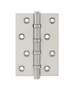 Simonswerk 1540 Ball Race Brass Butt Hinges 100mm x 65mm c/w Screws Satin Chrome
