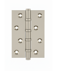 Simonswerk 1540 Ball Race Brass Butt Hinges 100mm x 65mm c/w Screws Satin Nickel