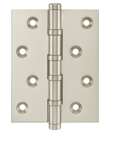 Simonswerk 1550 Ball Race Brass Butt Hinges 100mm x 75mm c/w Screws Pearl Nickel
