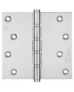 Simonswerk 1560CE Ball Race Brass Butt Projection Hinges CE marked FD30 fire rated 100mm x 100mm c/w Screws Polished Chrome