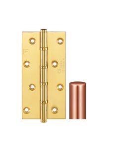 Simonswerk 1580CE Ball Race Brass Butt Hinges CE marked FD30 fire rated 152.4mm x 75mm c/w Screws Copper Plated