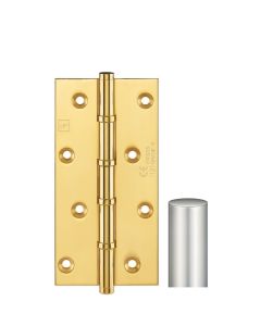 Simonswerk 1580CE Ball Race Brass Butt Hinges CE marked FD30 fire rated 152.4mm x 75mm c/w Screws Pearl Nickel