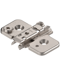 BLUM 173H710 Clip Mounting Plate Cruciform 0 Mm Steel Screw-On Cam Adjustable Nickel Plated