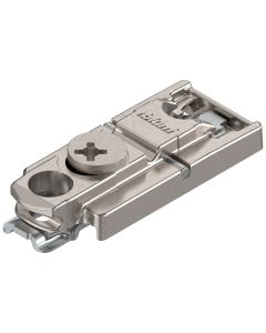 BLUM 175H5400 Clip Mounting Plate Straight (22/32 Mm) 0 Mm Zinc Screw-On Cam Adjustable Nickel