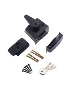Era British Standard Double Locking High Security Nightlatch Door Lock 40mm Backset 1830-10 Black