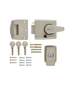 Era 1930-40-1 British Standard High Security Double Locking Nightlatch Door Lock 60mm Satin Nickel