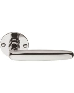 FORMANI TIMELESS 1938MRR50 solid unsprung door handle on rose bright nickel