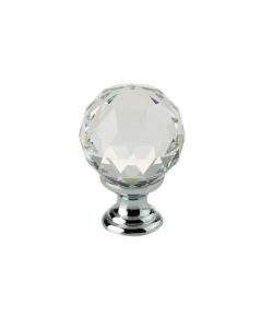 Frelan Crystal Mortice Door Knob Polished Chrome 50mm 2000-50PC Polished Chrome