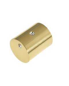 Frelan Crystal Mortice Door Knob Polished Brass 50mm 2014PB