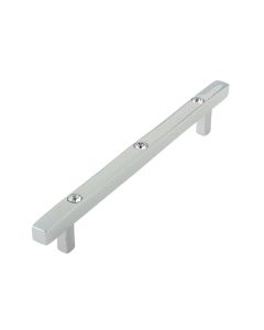 Frelan 2031 210mm Crystal square cabinet handle 210mm 2031PC Polished Chrome