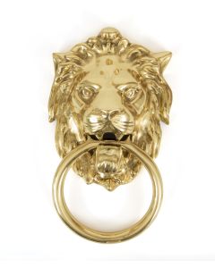 From The Anvil 33020 Polished Brass Lion Head Knocker