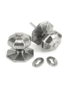 From The Anvil 33066 Pewter Large Octagonal Mortice/Rim Knob Set