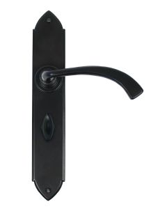 From The Anvil 33138 Black Gothic Curved Sprung Lever Bathroom Set
