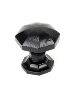 From The Anvil 33372 Black Octagonal Cabinet Knob - Small