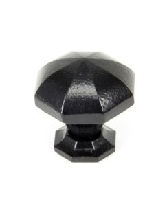 From The Anvil 33373 Black Octagonal Cabinet Knob - Large