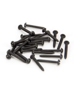 From The Anvil 33410 Black 6 x 1" Round Head Screws (25)