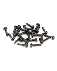 From The Anvil 33414 Black 8 x 3/4" Round Head Screws (25)