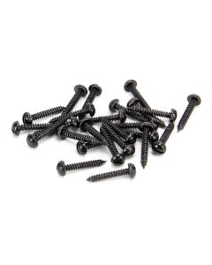 From The Anvil 33418 Black 8 x 1" Round Head Screws (25)