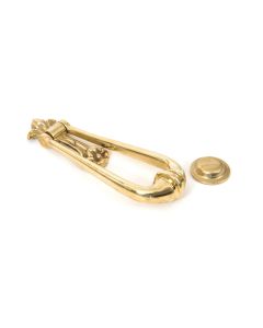 From The Anvil 33610M Polished Brass Loop Door Knocker