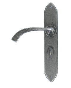 From The Anvil 33636 Pewter Gothic Curved Sprung Lever Bathroom Set