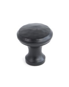 From The Anvil 33840 Black Hammered Cabinet Knob - Small