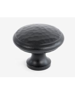 From The Anvil 33993 Black Hammered Cabinet Knob - Large