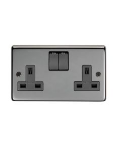 From The Anvil 34224 BN Double 13 Amp Switched Socket