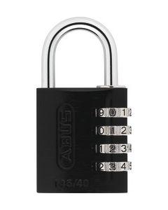 ABUS 145/40 Black B/EFSPP Black Std Shackle Combination Padlock 145 Size 40mm