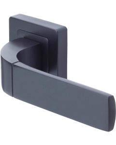 Yale Black Door Handle Bologna Bathroom Thumbturn Black 35-ZR-8X8-A003-WC-56