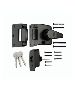 Era 1530-10-1 British Standard Keyless Egress Nightlatch Door Lock 40mm Black