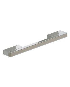HAFELE 108.94.276 Bar handle, aluminium, centres 256 mm, polished chrome body with stainless steel inserts 268mm